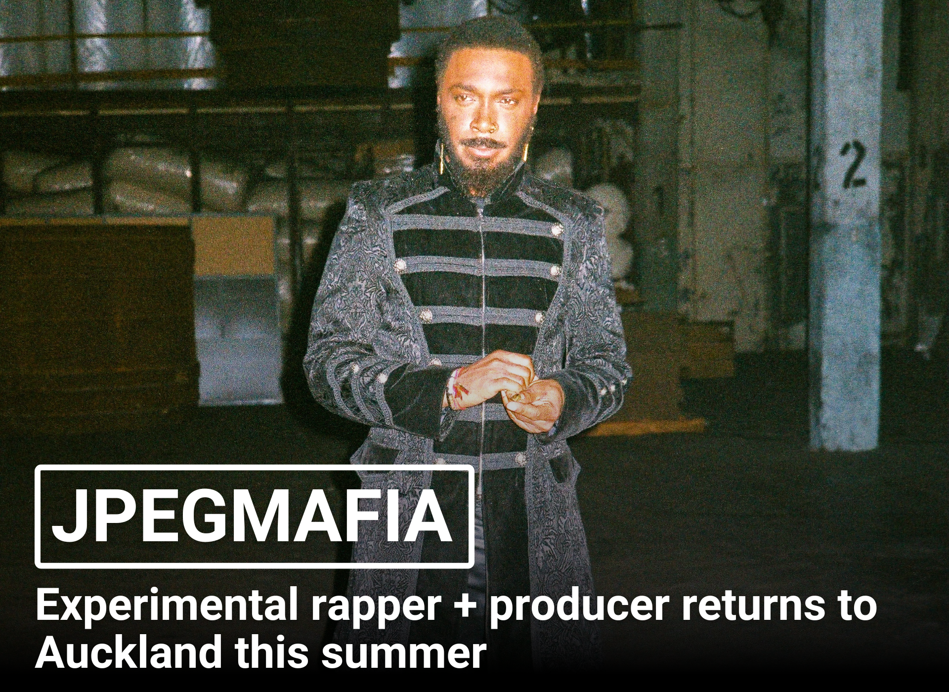 JPEGMAFIA - Experimental rapper + producer returns to Auckland this summer